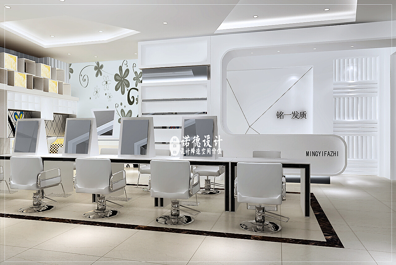 科技與美學完美融合，最新美發(fā)店設計圖展示