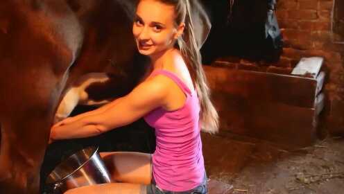 挪威女演員擠奶日常，愛(ài)與陪伴的小趣事