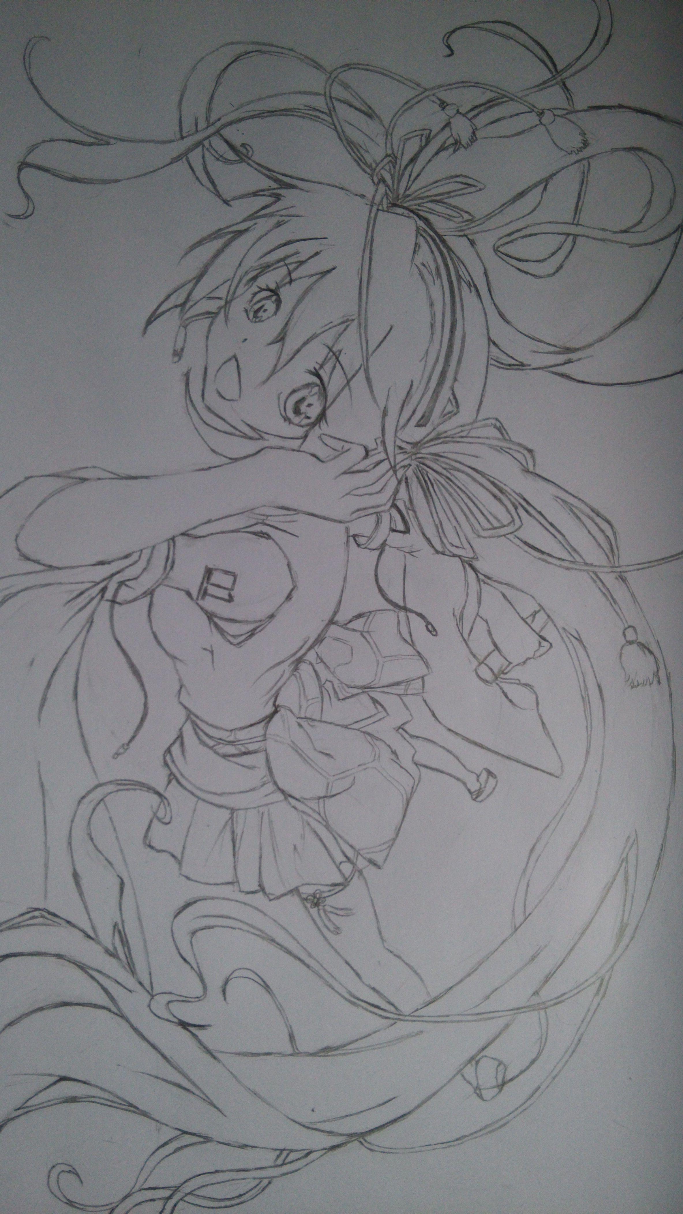 動(dòng)漫女鉛筆畫(huà)，藝術(shù)之美與技術(shù)之精的完美結(jié)合