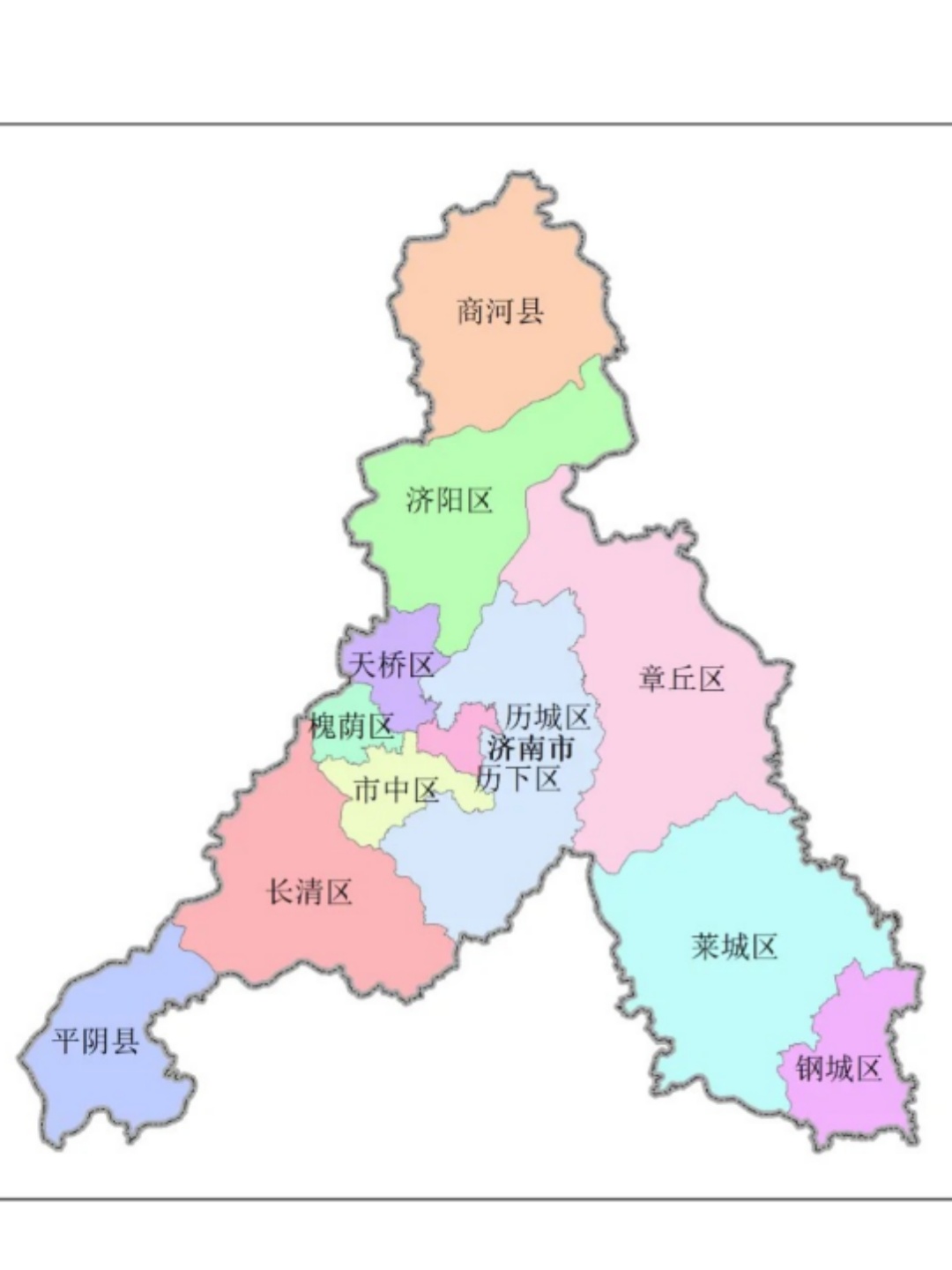 濟(jì)南市最新區(qū)域劃分圖，城市探索之旅啟程